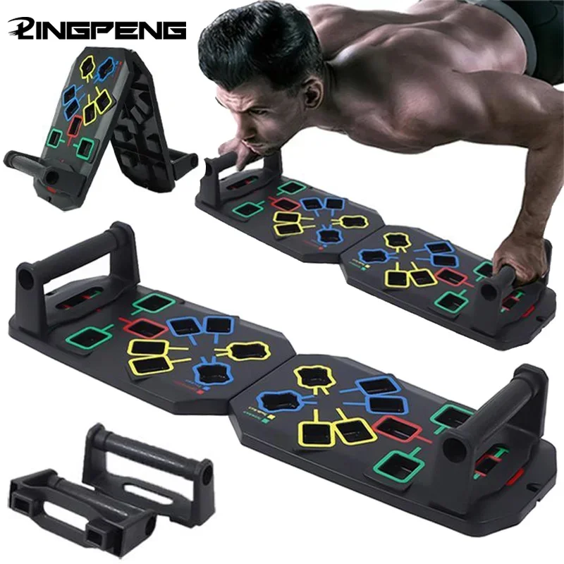 Folding Push-up Board Push-up Support Multi-Functional Floor Push Up Handle Abdominal Enhancement Support for Home Gym