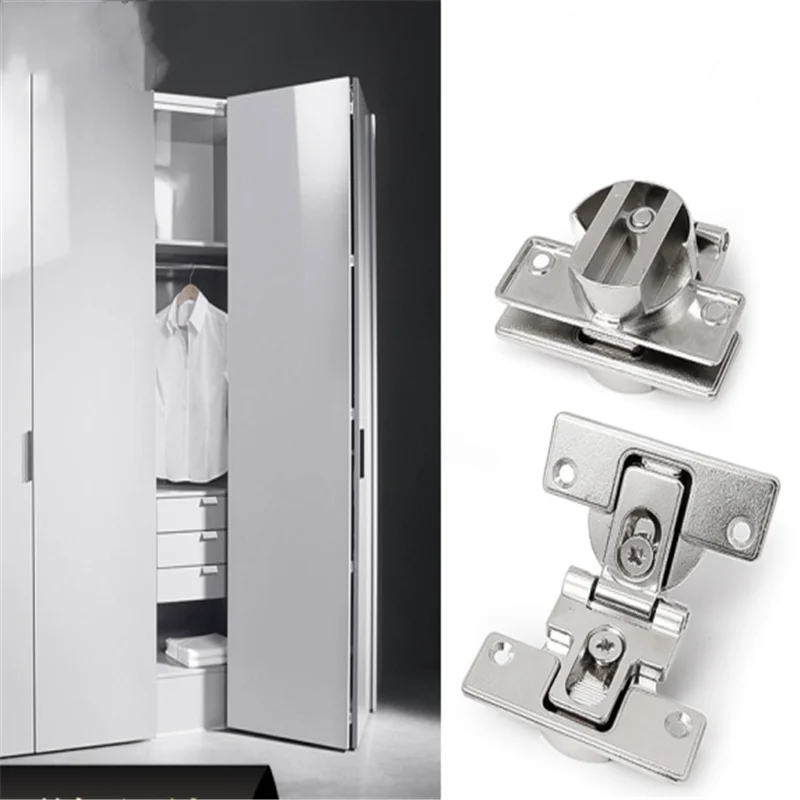 Wardrobe Folding doors for closet cabinets Swing door Hinge Concealed 180 Degree zinc alloy Hinges