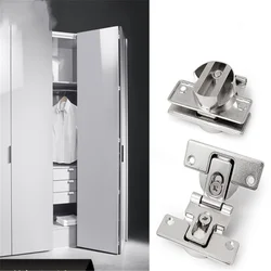 Wardrobe Folding doors for closet cabinets Swing door Hinge Concealed 180 Degree zinc alloy Hinges