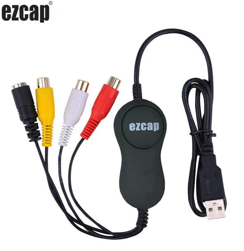 Original ezcap av s-video usb 2.0 placa de captura de áudio e