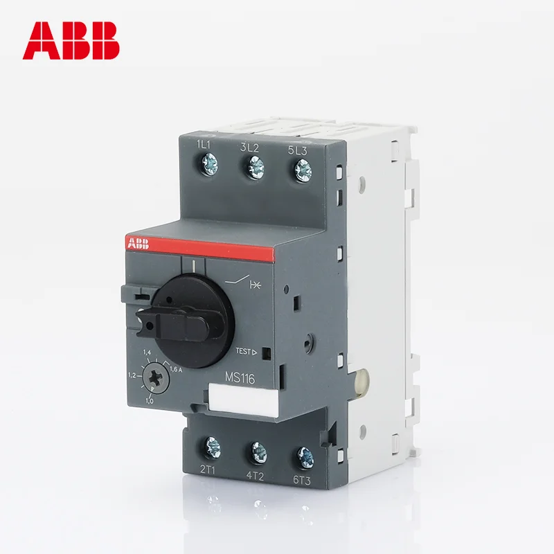 Imagem -04 - Interruptor do Interruptor do Protetor do Motor Abb Ms116 Ms1160.4a 0.63a 1a 1.6a 2.5a 6.3a 10a 16a 20a 25a 32a