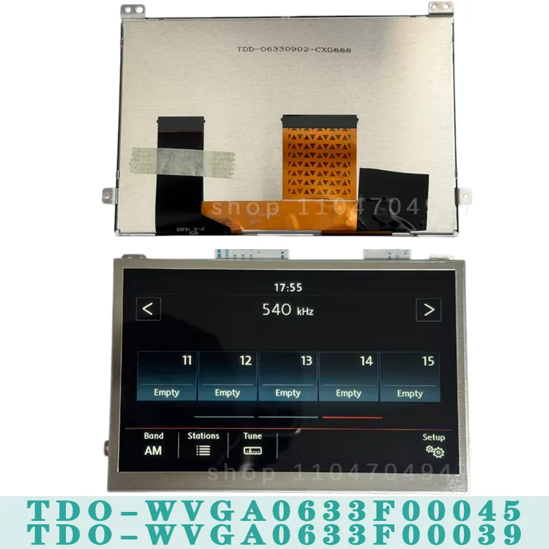 TDO-WVGA0633F00045 TDO-WVGA0633F00039 6.5 Inch TDO-WVGA0633F00036 LCD With Touch Screen For V-W MIB Car Multimedia Navigation