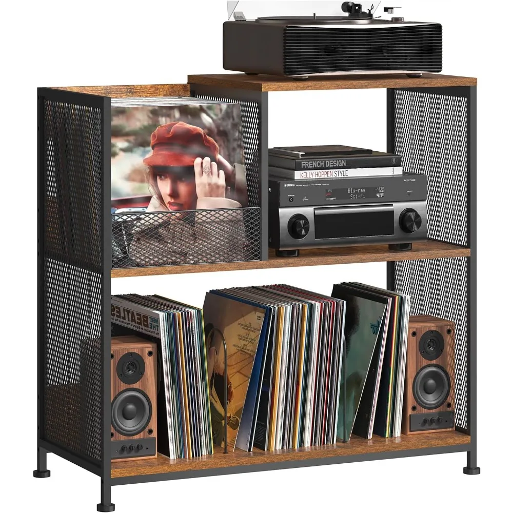 حامل مشغل التسجيل يحمل ما يصل إلى 300 ألبومًا مع 4 مقسم قابل للتعديل لحامل القرص الدوار، وعلامة تبويب مشغل التسجيل الكبير العتيق #3