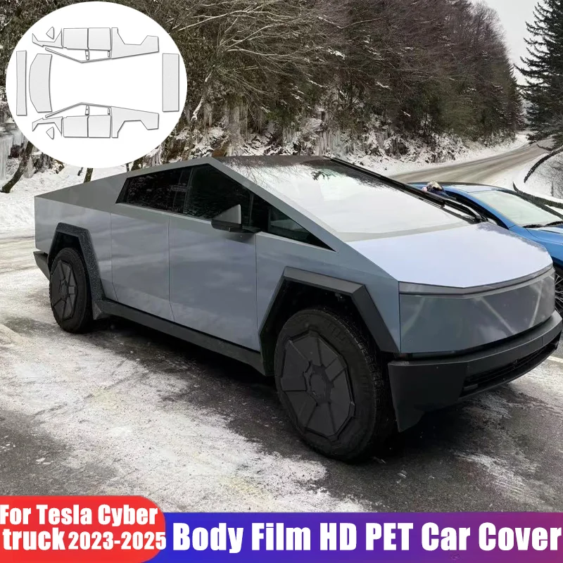 

Car Color Changing Film Decal for Tesla Cybertruck 2023-2025 High Quality Car Wrap Body Color Changing Modified Accessories
