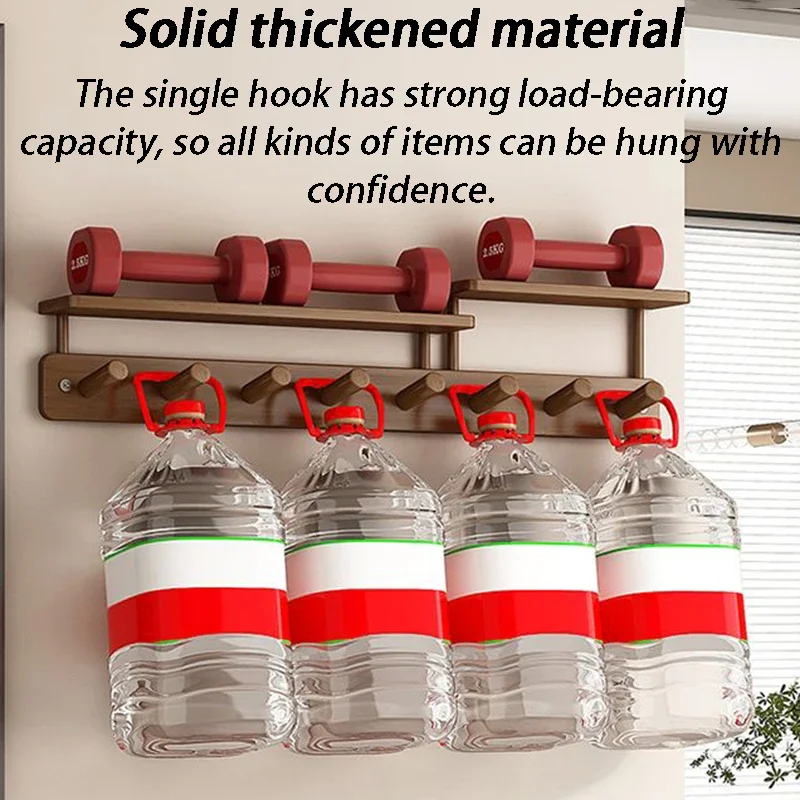 Wall Mounted Coat Racks Entrance Hall Clothes Storage Rack Stand Interior Hallway Clothing Organizer Hanger with Storage Shelf image 6