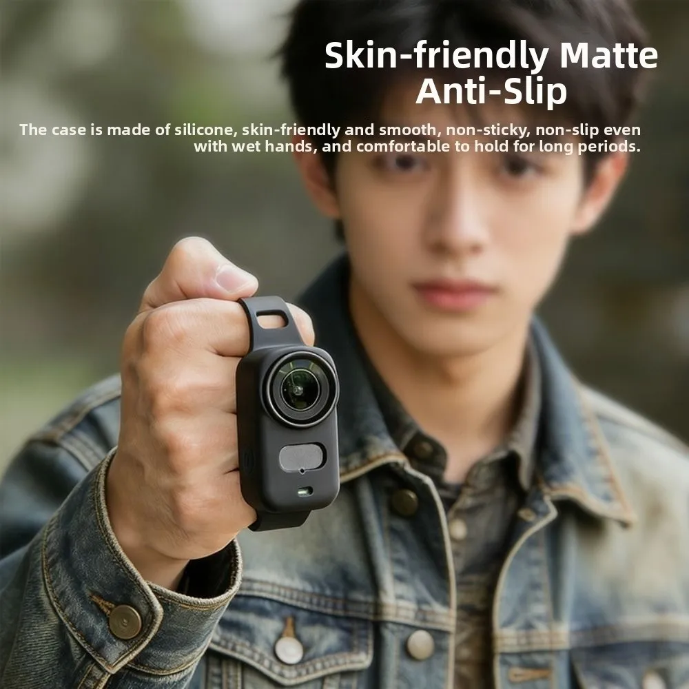 Support de poignet en silicone souple, sangle de fixation réglable, coque de protection pour DJI Osmo Nano