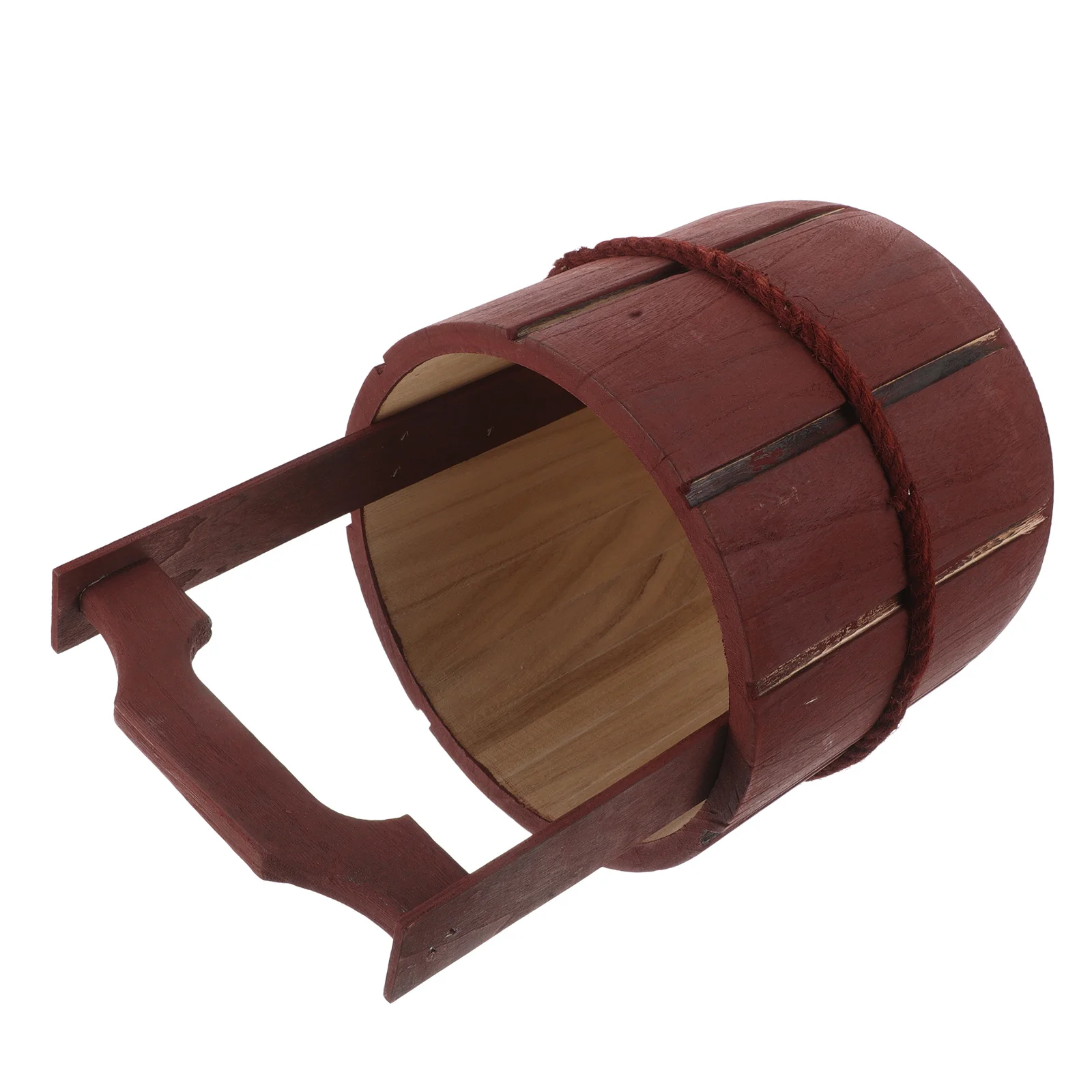 

Wooden Bucket 'S Dance Performance Prop Lightweight Safe For Outdoor Garden Planter Party Decoration Basket
