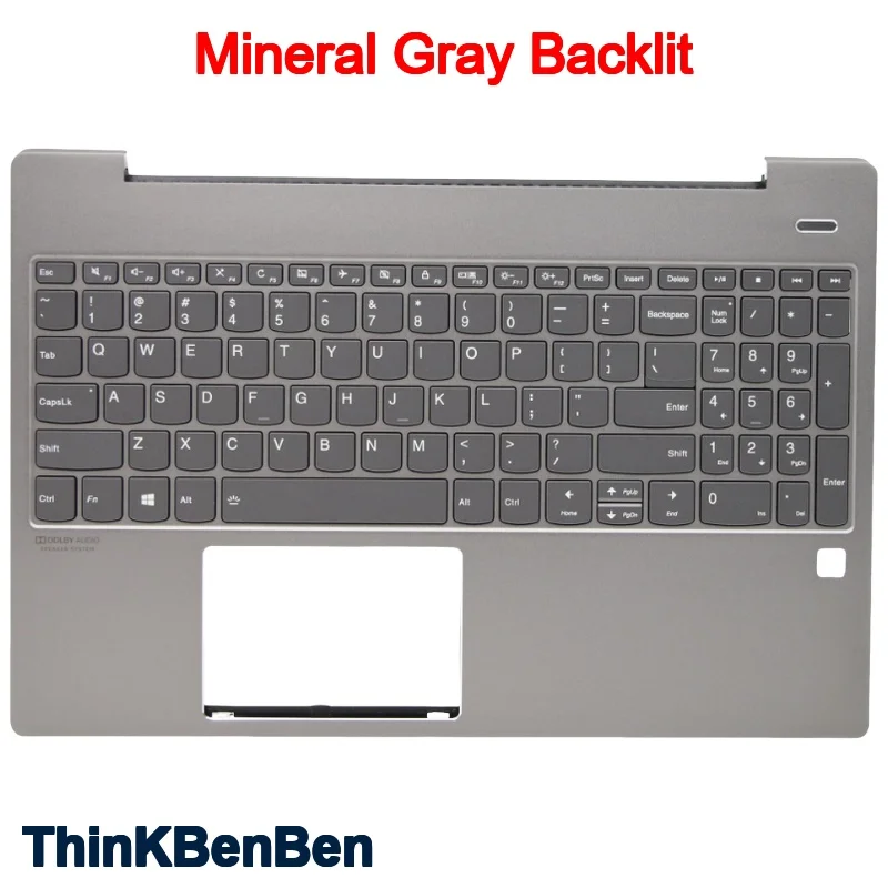 

Минеральный серый верхний чехол, упор для рук, чехол с подсветкой, клавиатура для Lenovo Ideapad S540 15 15IWL GTX 5CB0U43614 5CB0U43612