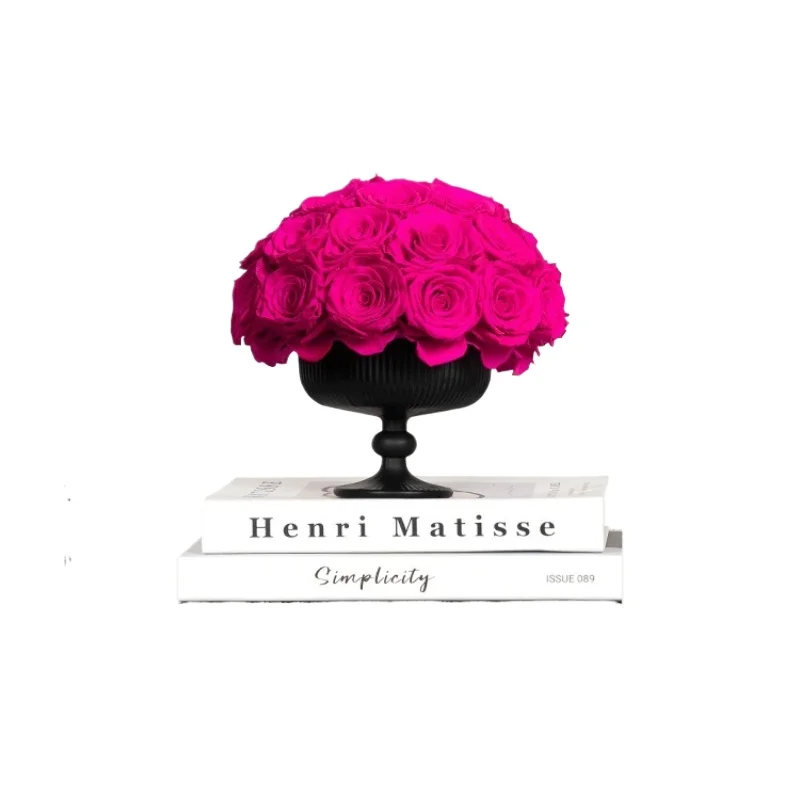 Freud immortal real flower rose vase, high-end wedding gift birthday gift box ornament