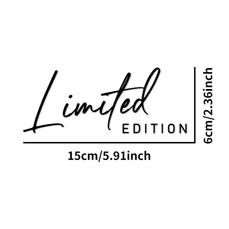 Limited Handwritten English Waterproof Vinyl Sticker for JDM Drift Sedan Rear Window,Side Panel,Minimalist Mod Body Decor