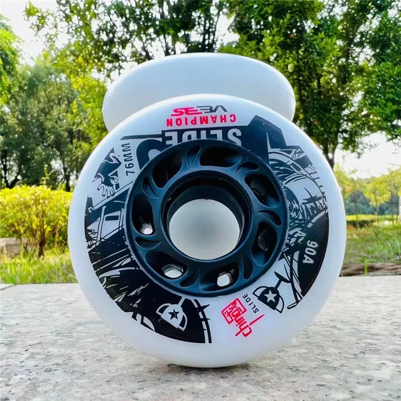 

[72mm 76mm 80mm] Slide Skating wheel with 90A Hardness, Blue Purple Pink Durable PU small frosted surface