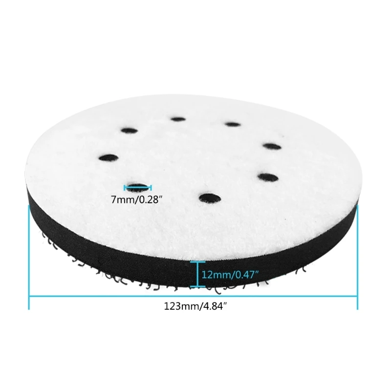 Almofada polimento para carro 5 polegadas, almofadas polimento para composição, polimento, enceramento