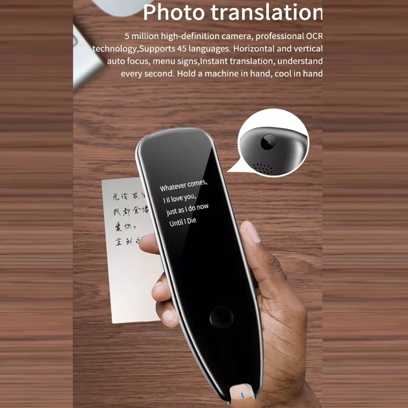 

Portable Language Translator Scanning Photo Translator Pen Smart Instant Voice Pen Touch Screen Real-Time Language Translate