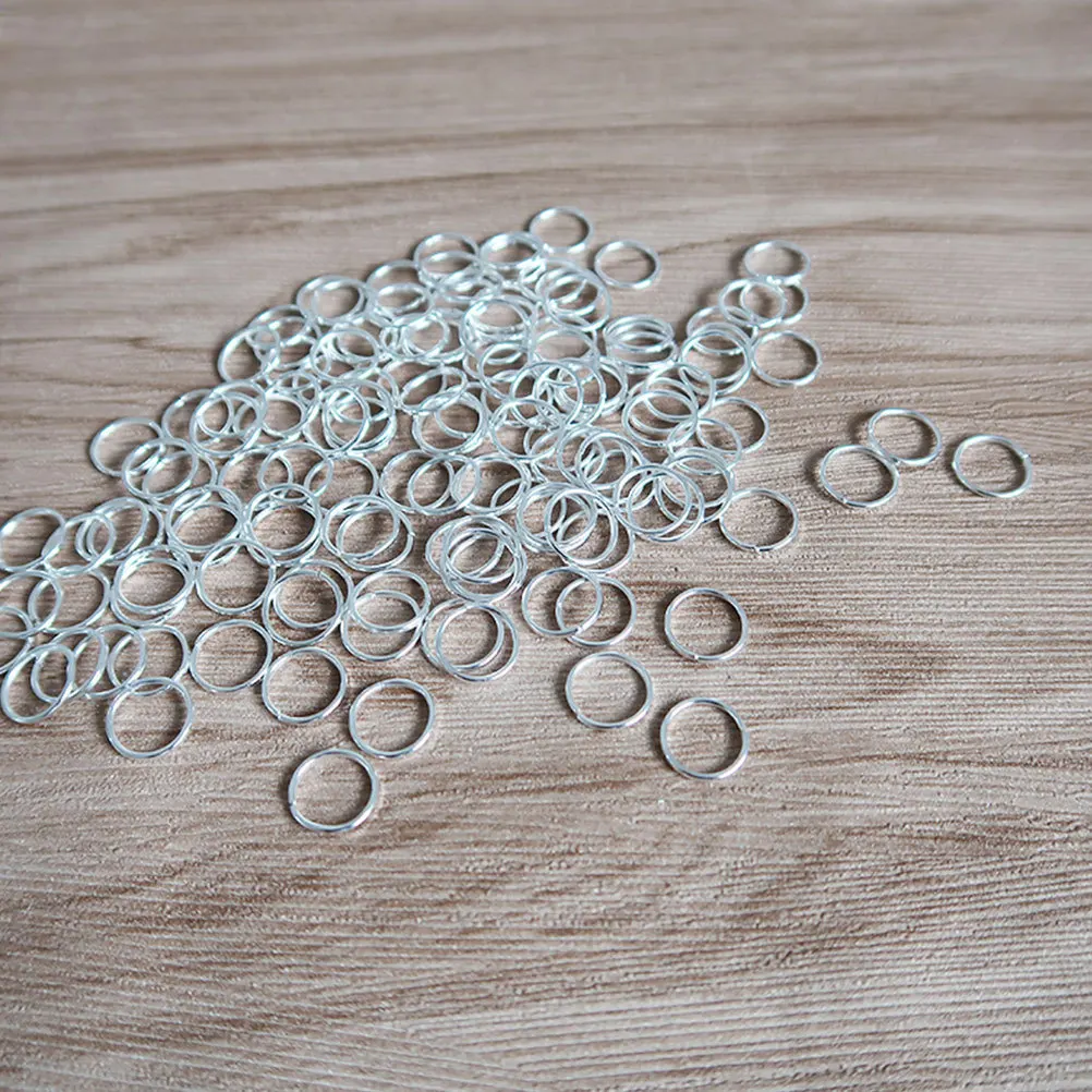

200Pcs Metal Key Rings Stainless Steel Durable Strong for Keys Jewelry Crafts Split Circle Rings Key Chain Circle