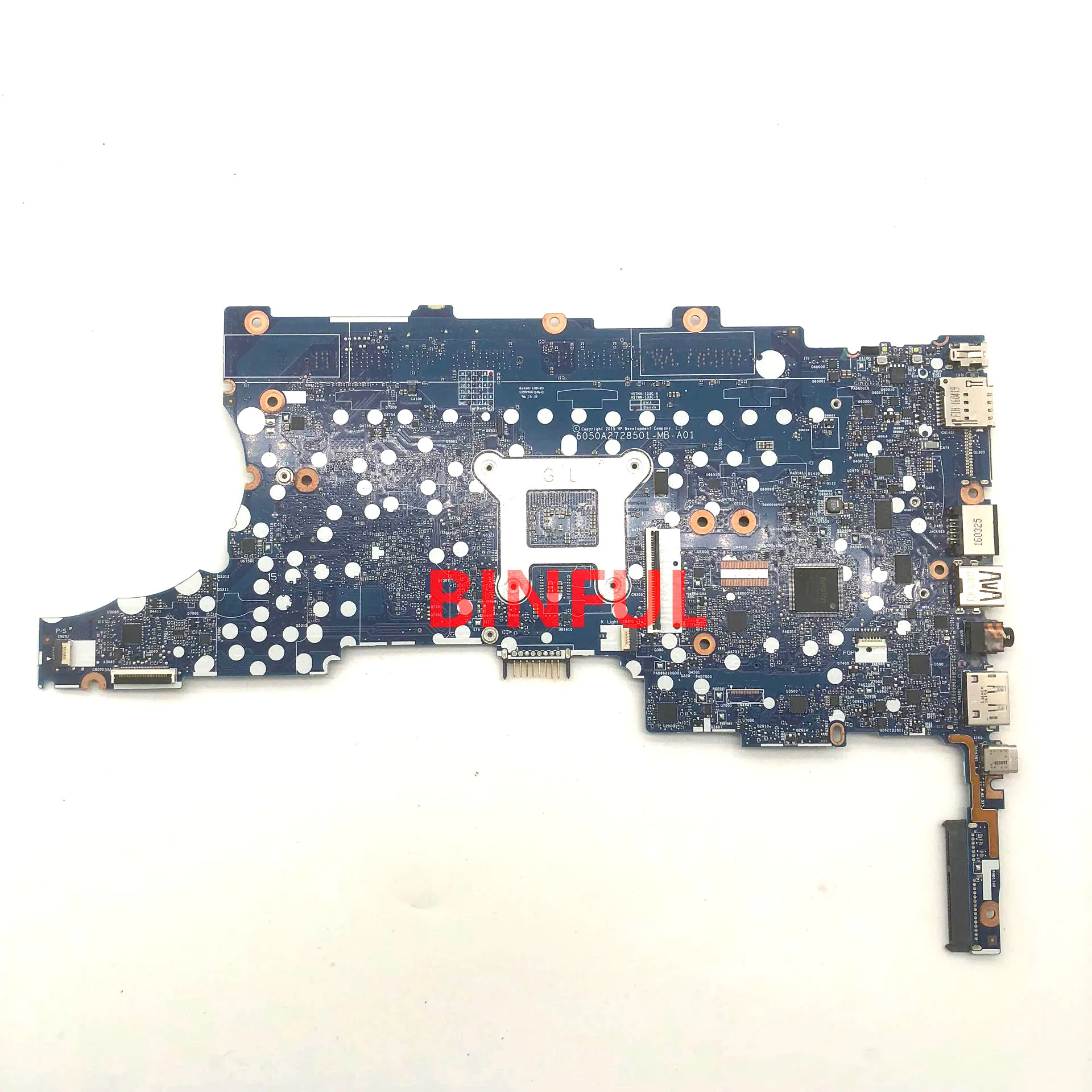 832427-001 832427-601 832427-501 For HP 850 840 G3 Laptop Motherboard 6050A2728501-MB-A01 With SR2F0 I5-6300U CPU 100% Tested OK