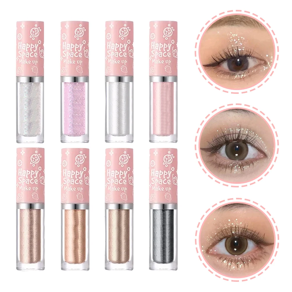 

8 Pcs Eyeshadow Case Sparkle Liquid Sticks Glitter Makeup Shiny Highlighter Highlighting Eyeliner