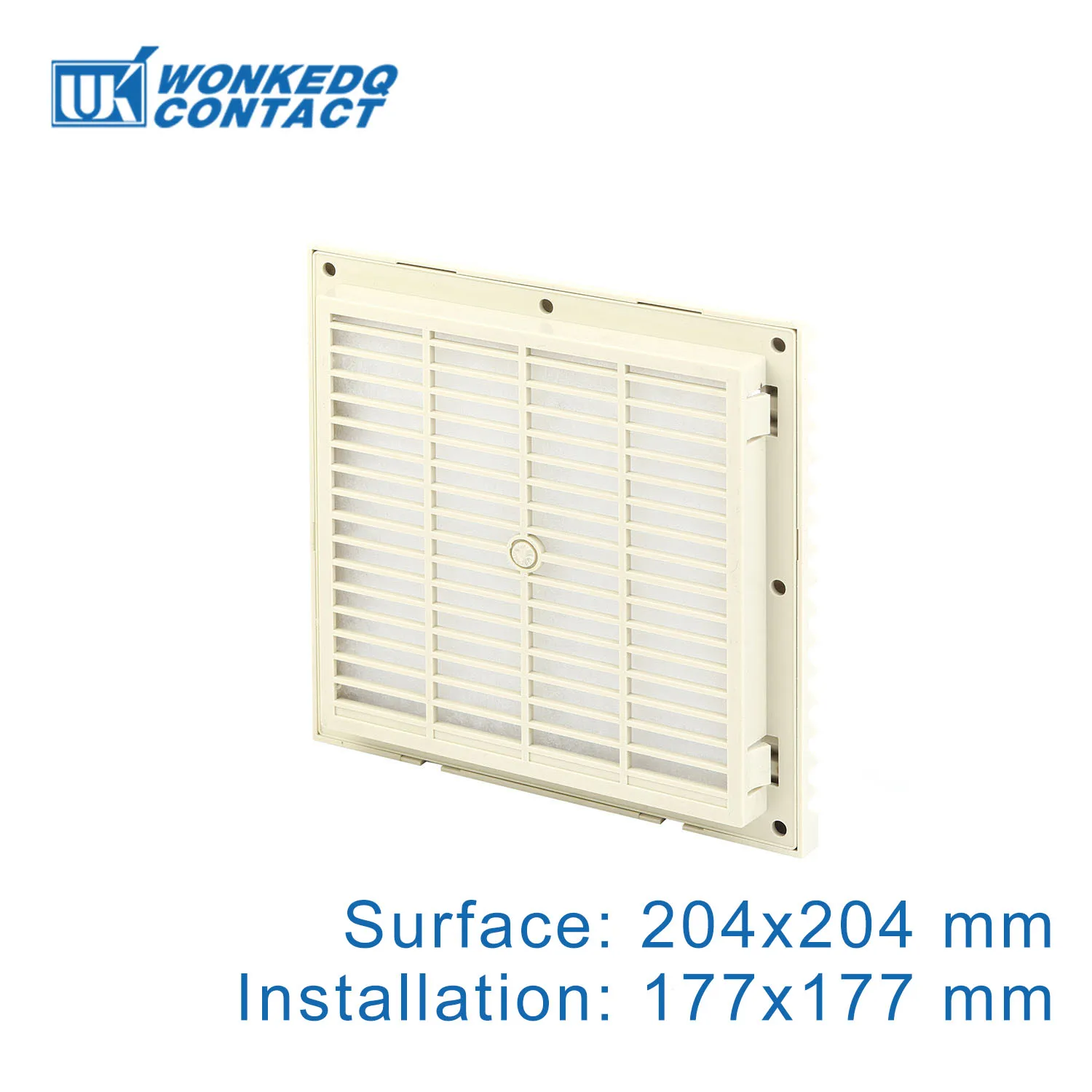 3323-300 Air Filter Panel For 120mm Exhaust Fan waterproof Electrical Cabinet Air Filter Grille Ventilation 204mm Without Filter