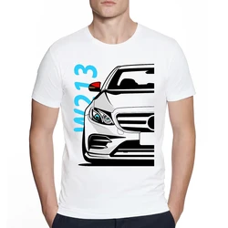 Hipster Classic Tops Vintage W213 E63 W204 C63 Car Print T-shirt Men Summer Casual Hip Hop streetwear Boy Old School Car Tees