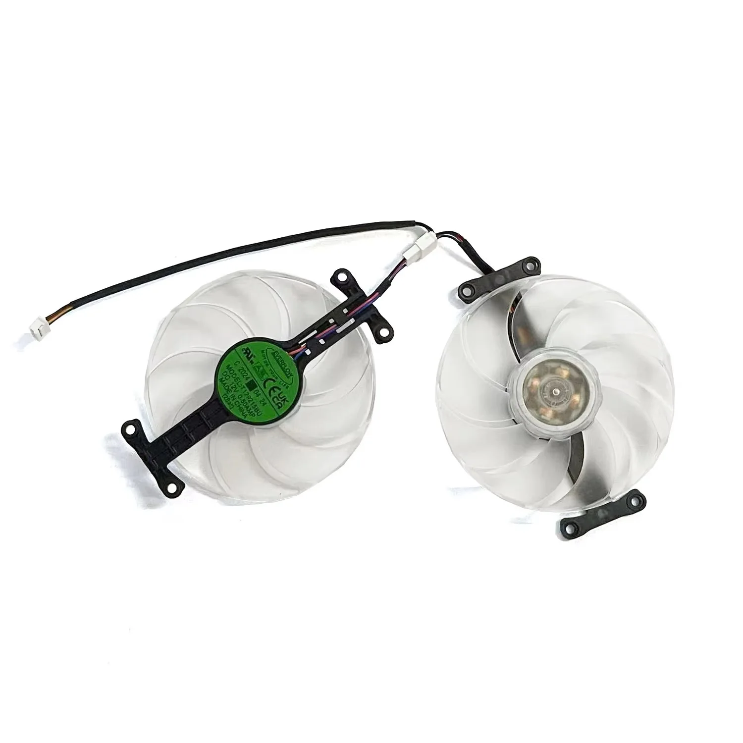 Original 88MM T129215BU DC 12V 0.5A RX7700XT GPU fan for PowerColor AMD Radeon™ RX 7700 XT 12GB GDDR6 graphics card coolin