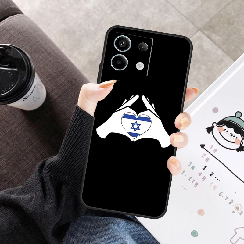 إسرائيل العلم غطاء ل Xiaomi Redmi ملاحظة 14 13 9 10 11 12 برو 10S 11S 12S حالة ل Redmi 14C 10C 12C 13C