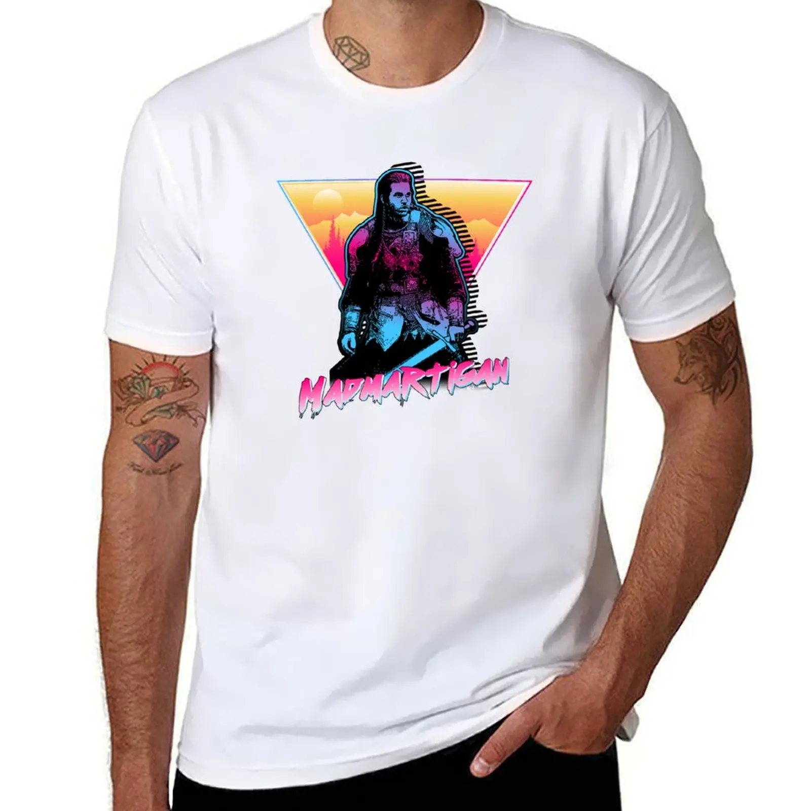 

Madmartigan - Outrun Style T-Shirt t shirts for man pack cotton t shirt man casual T-Shirt