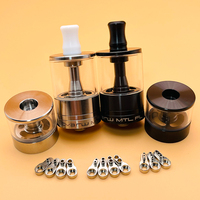 DSX Dvarw MTL FL 24 rta Single Coil Airflow Tank Rebuildable atomizer rta 316 stainless steel vape tank with 11pcs AFC insert