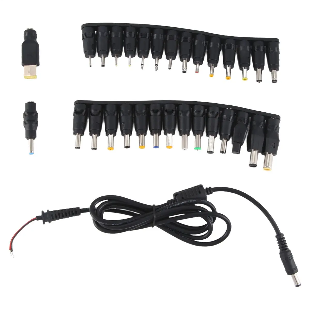 A46U 31Pcs Laptop DC Power Supply Adapter Connector Plug AC DC Jack Charger Connectors Laptop Power Adapter Conversion Head