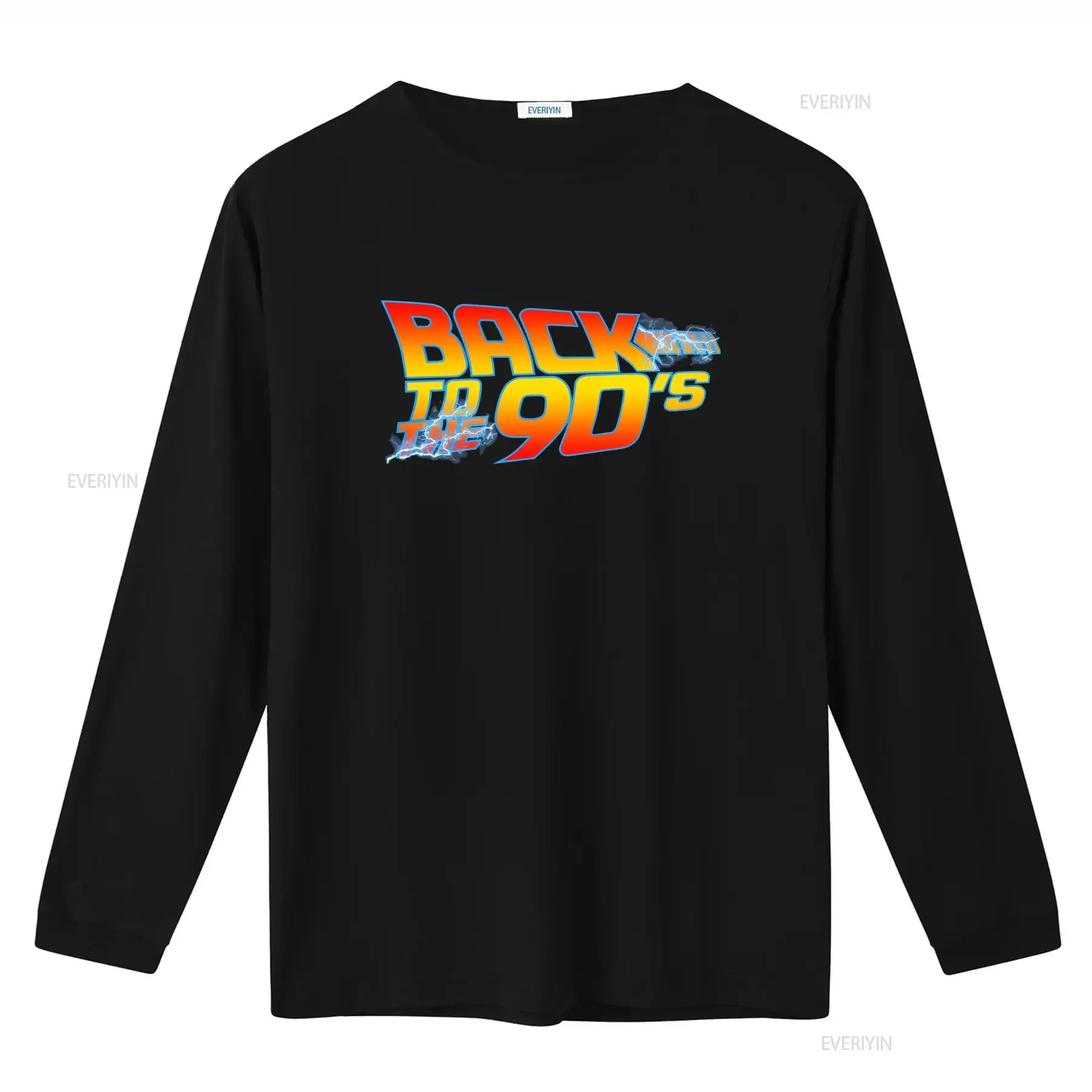 Back To The 90s Lightning T Shirt Perfect for Fancy Dress Party Dance Club Retro Lovers vintage Washed Slightly Comfortable