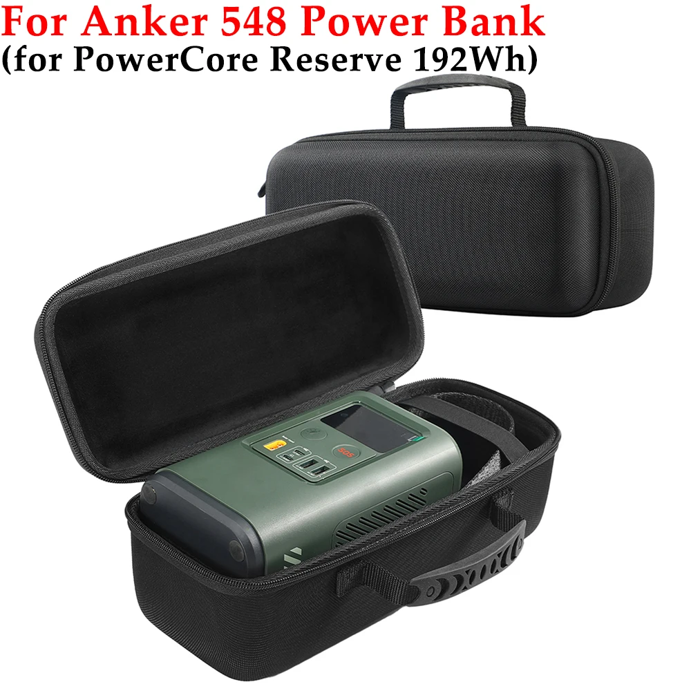 Portable Storage Bag EVA Carrying Case Waterproof Shockproof Hard Storage Case for Anker 548 Power Bank(PowerCore Reserve 192Wh)