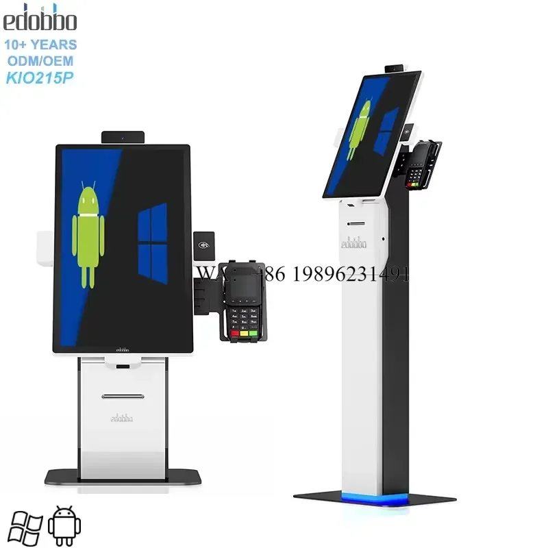 21.5-Inch Capacitive Touch-Screen All-in-One Self-Service POS System Self-Checkout Kiosk with SDK Function