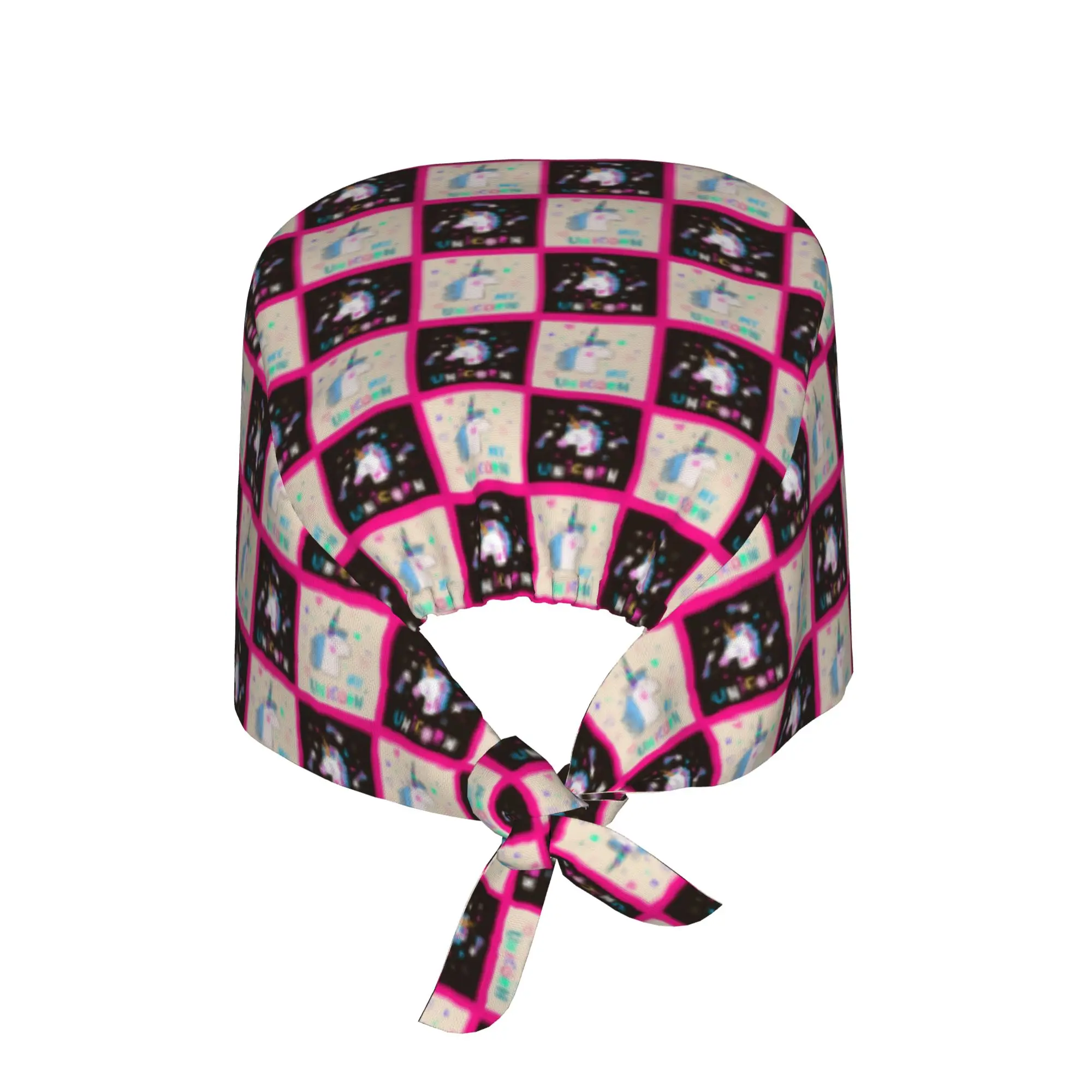 Unicorn pattern Working Cap Surgical Hats Women Men  Operating Room Cap Nursing Cap Lab Works Hat