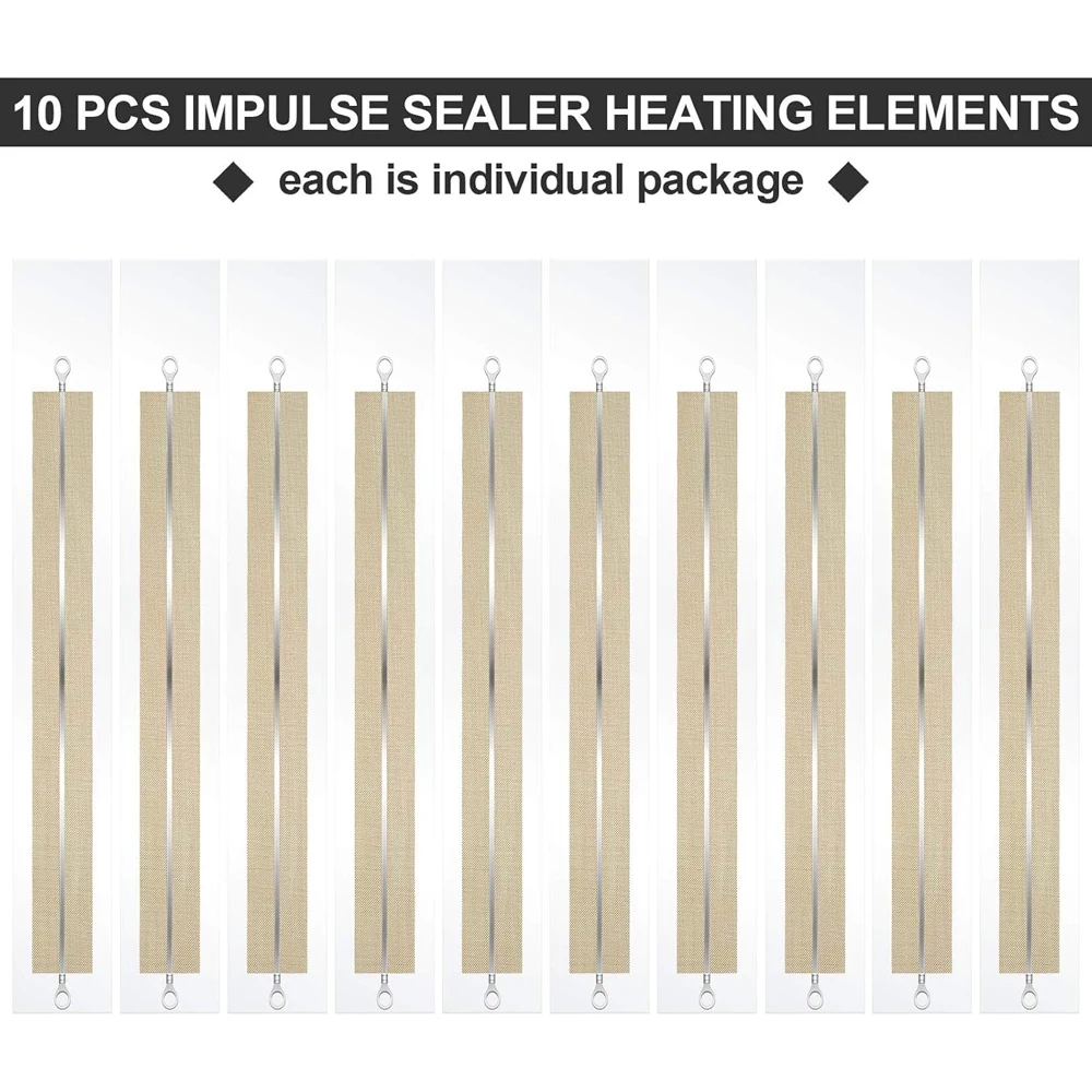 In stock 10pcs 200/300/400mm Impulse Sealer Heat Wire Element Strip Sealing Machine Heating wire heater element