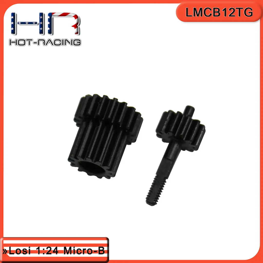Hot Racing #45 Steel Idler Gear & Top Shaft Set Replace Stock Diff Internals Compatible LMCB125R for Losi Micro-B & Micro-T​