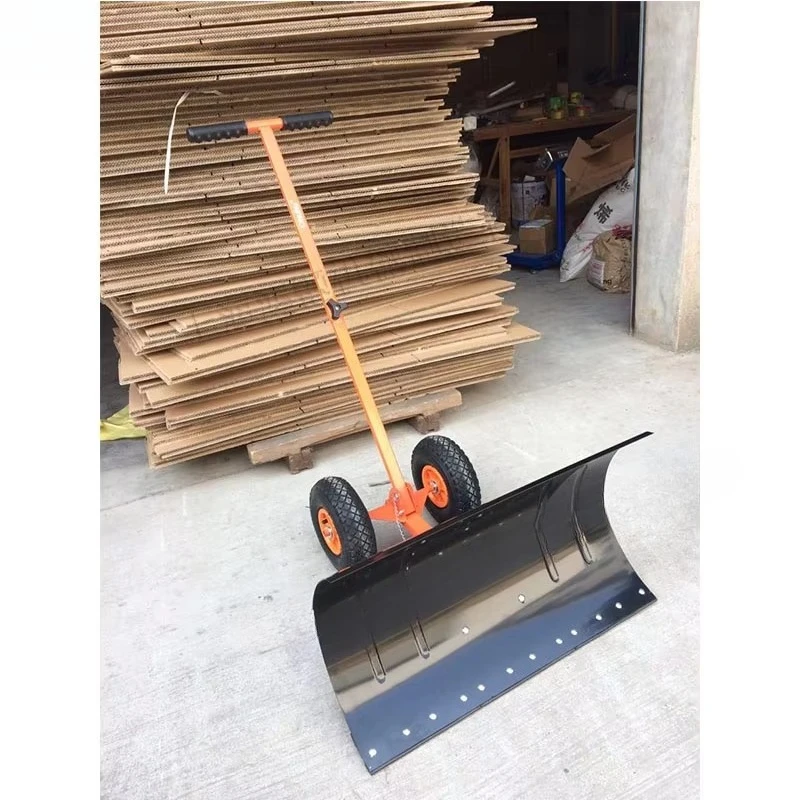 Portable Thickened Wheeled Snow Shovel Twin Wheeled Highway Snow Shovel Thickened Snow Shovel
