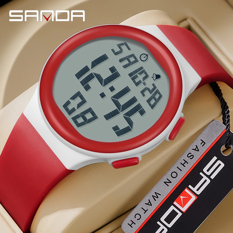 

SANDA Fashion Men's Watch Waterproof Countdown LED Digital Wristwatch Outdoor Military Sports Men's Electronic Clock Chronograph