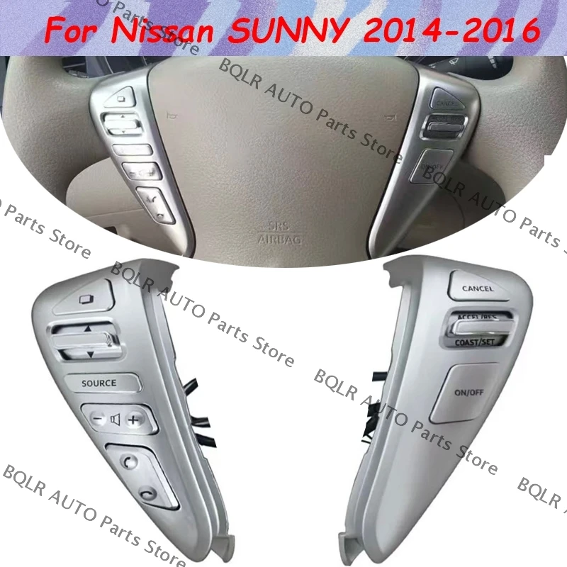 

For Nissan SUNNY 2014 2015 2016 OEM 25550-3DA6A Steering Wheel Cruise Control Switch Button