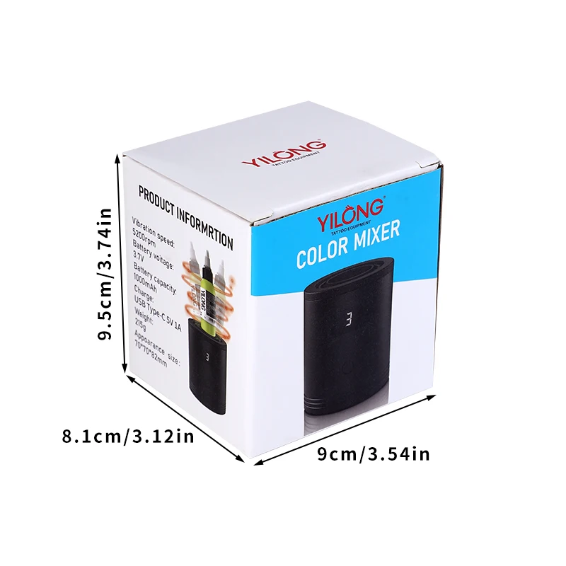 YILONG Wireless Tattoo Ink Mixer Mini Vortex Shaker Tattoo Ink Nails Polish Glue Shaking Machine Tattoo Pigment Ink Stirrer