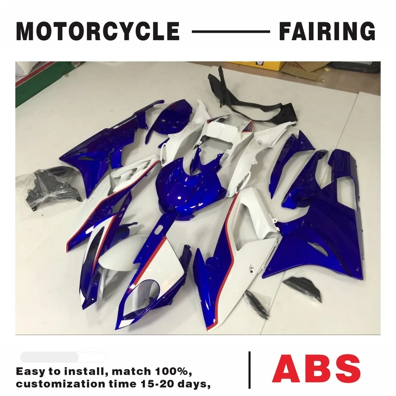 white&blue High Quality ABS Injection For bmw s1000rr Bodywork Fairing  Components Accessories 2013-20146 Pack left right