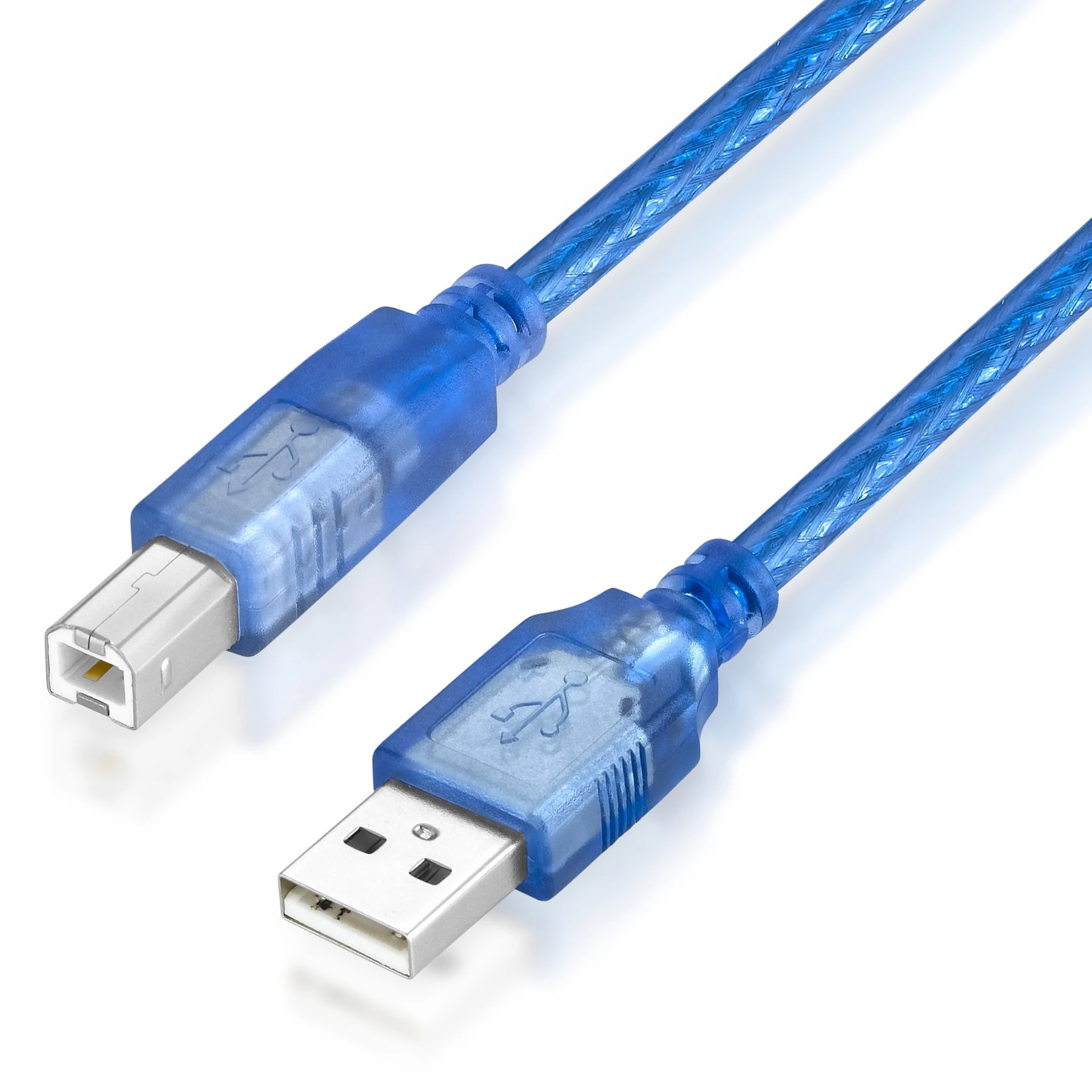 Bochara USB 2.0 Printer Cable Type A Male to Type B Male Double Shielded (Foil+Braided) High Speed 30cm 50cm 100cm