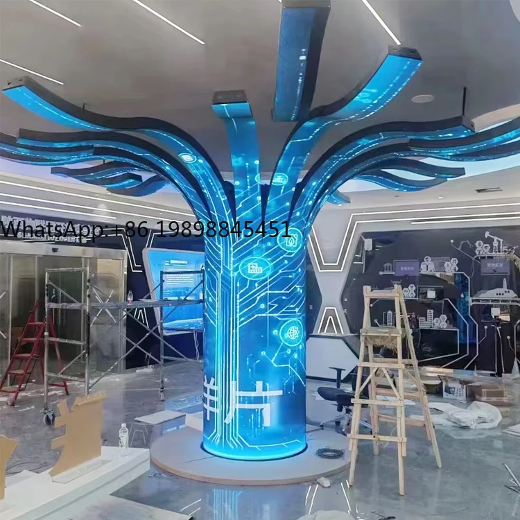 

Flexible Surface Effect Immersive Experience Modern Exhibition Hall Led Display