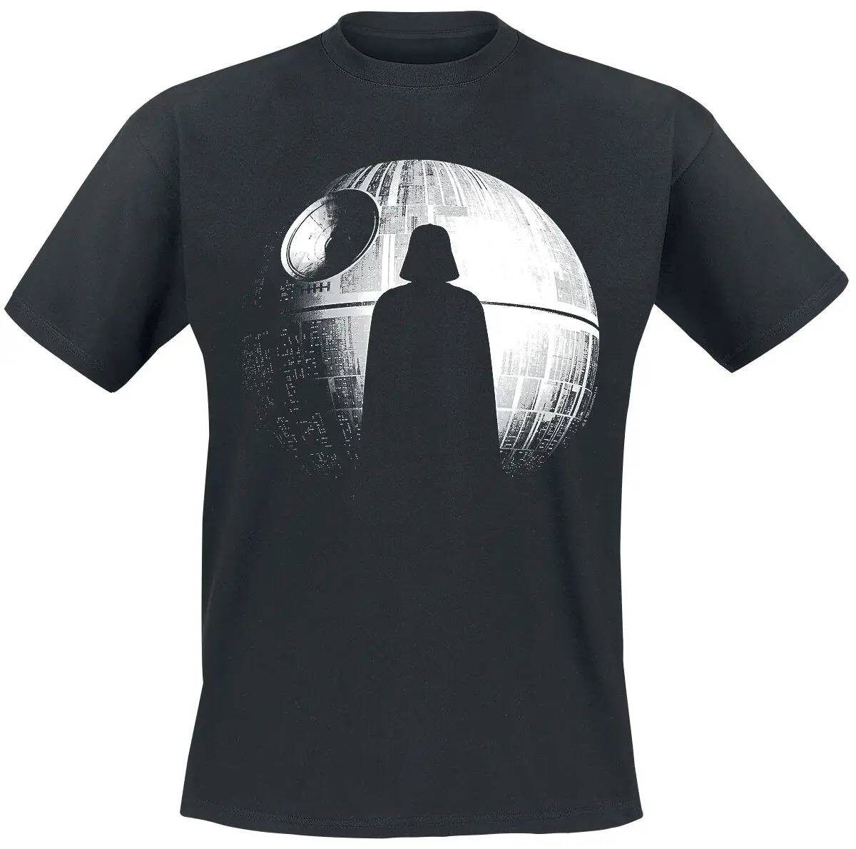 

Rogue One Death Star Силуэт Периферийный узор с принтом Летняя роскошная брендовая хлопковая мужская и женская футболка с коротким рукавом