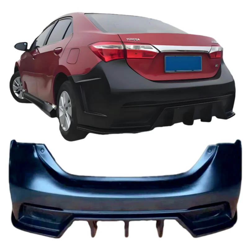 

Aftermarket parts Pp Car Bumper Body Kit Rear Bumper For Toyota Corolla 2014 2015 2016