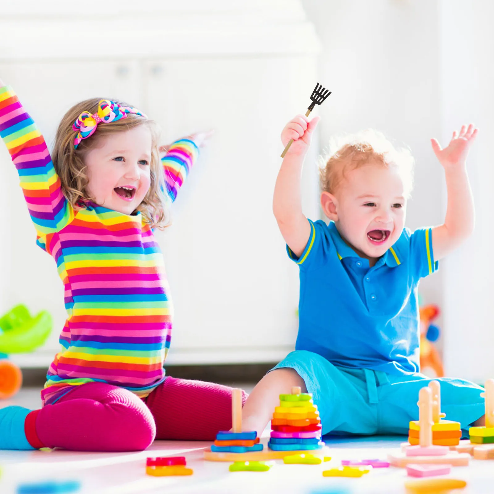 4 Uds. De pequeñas herramientas de jardín para niños, juego de aprendizaje, desarrolla la imaginación, diseño, decoración de jardín de hadas