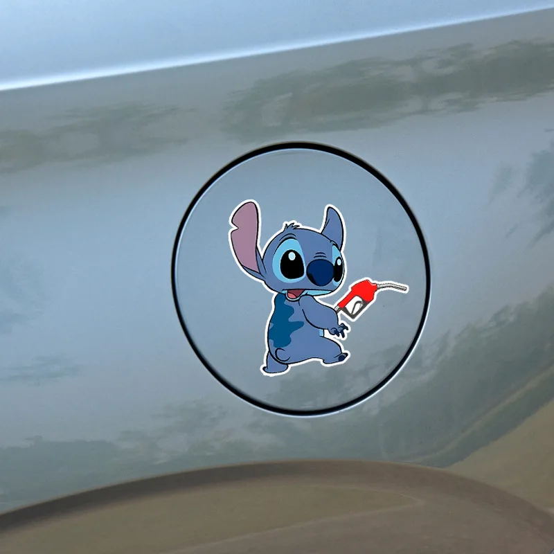 

Новые аниме-наклейки Stitch Angel Kawaii Cartoon DIY для крышки топливного бака автомобиля, водонепроницаемые крутые наклейки для ноутбуков и канцелярских товаров для мужчин и женщин