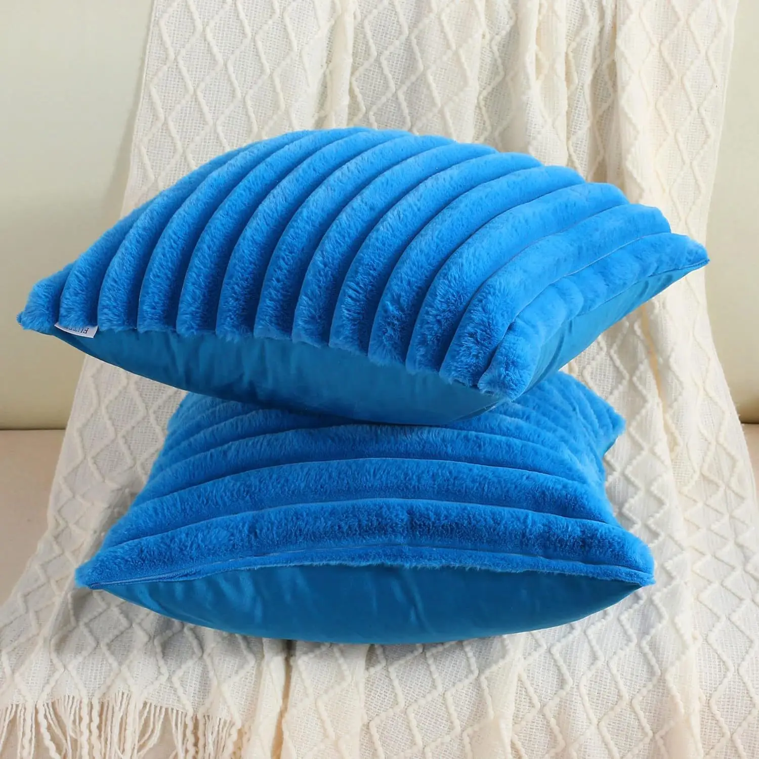 Faux Rabbit Fur Cushion Covers 19