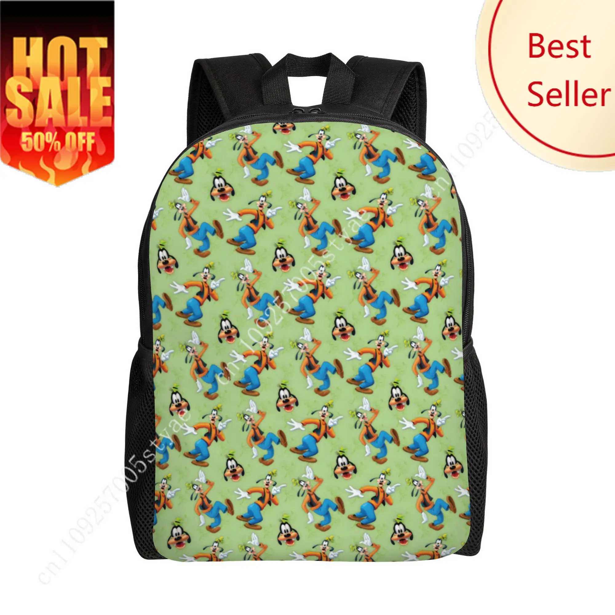 

Goofy Classic Backpack Disney Cartoon Decorate Fabric Bags Design Your Photo Logo Text Party Holiday Custom Gifts
