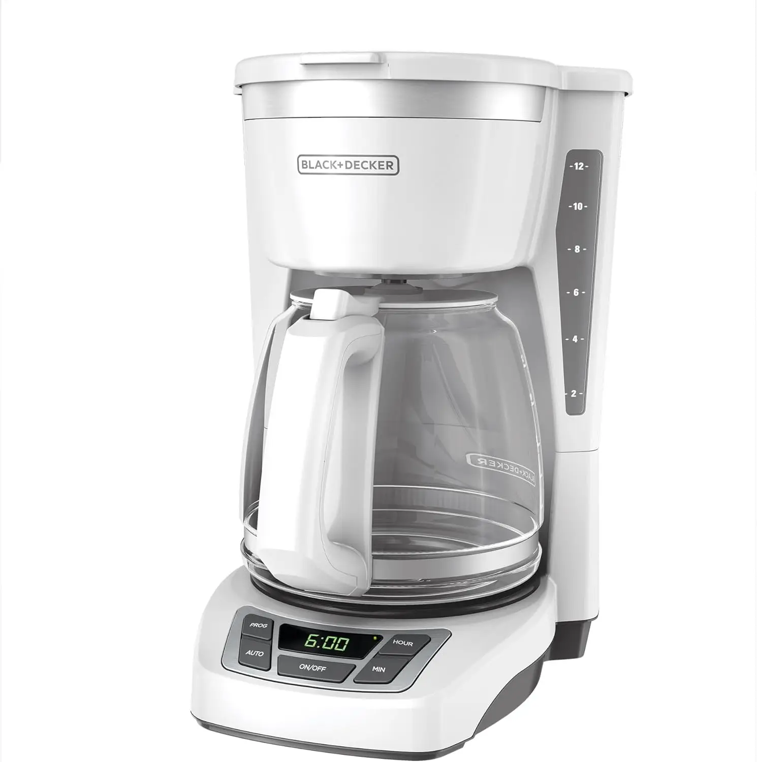 

CM1160W-1 CM1160W 12-Cup Programmable Coffeemaker, White/Stainless Steel