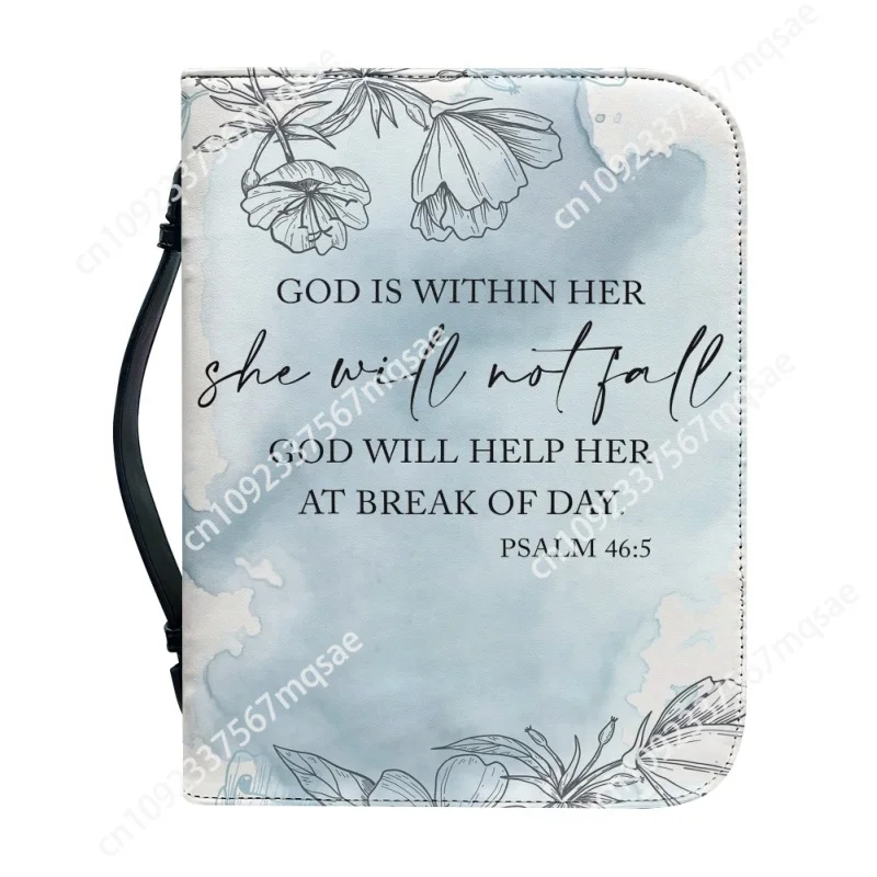 GOD is Within She Will Not Fall For Women Men Christmas Gift Print Leather Bible Bag Women Cross Design Women's Handbags