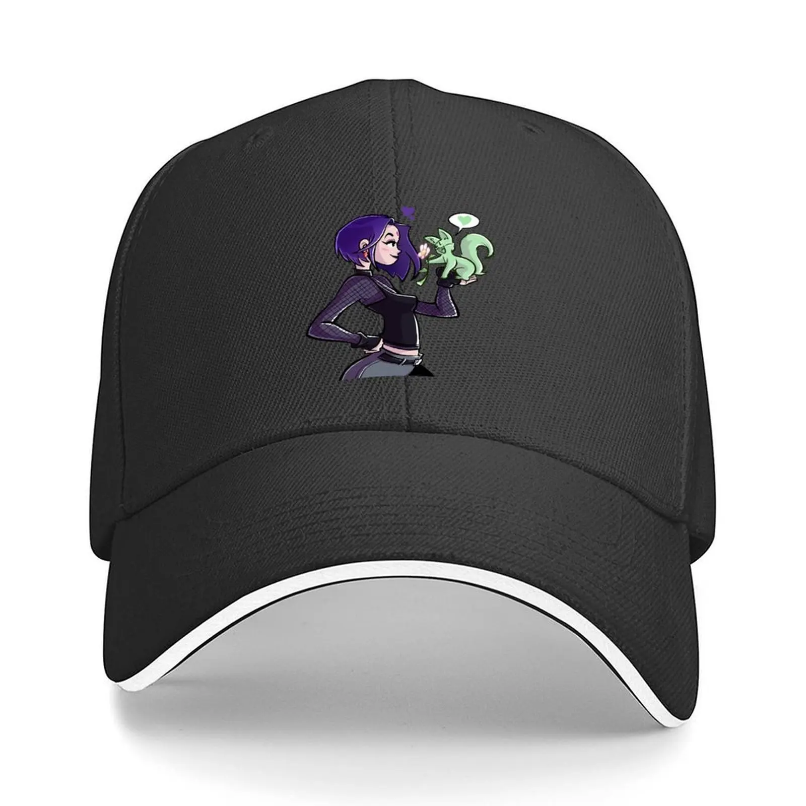 

Raven & Beast Boy Baseball Cap Rave fishing caps man Hat Beach Snap Back Hat Women's Hats Men's