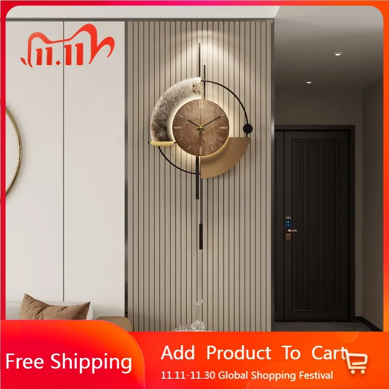 

Modern Large Wall Clocks Digital Luxury Living Room Restaurant Wall Watch Nordic Led Fashion Horloge Murale Home Decoration